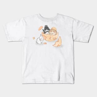 Easter Rabbit Hatching _ Baileyseanclaude Kids T-Shirt